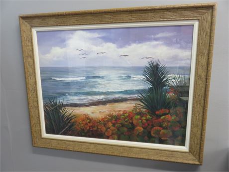 LAURIE SNOW HEIN Tropical Seaside Lithograph Print