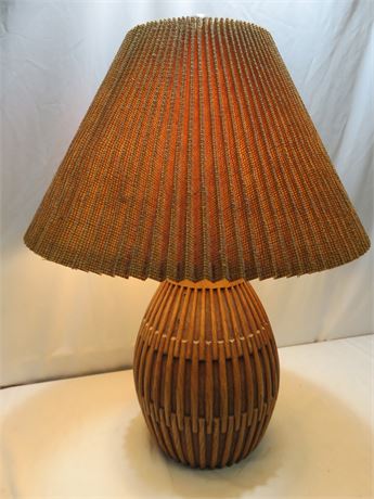 Wood Look Table Lamp