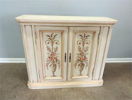 Painted Entryway Console Cabinet