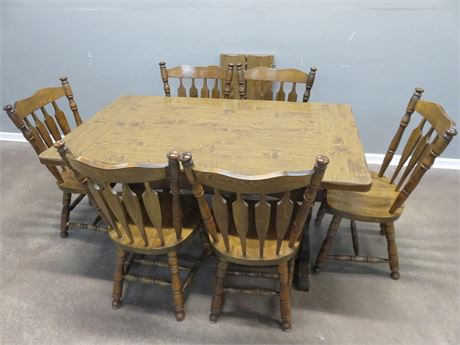Trestle Dining Table Set