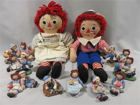 Raggedy Ann & Andy Dolls - Figurines