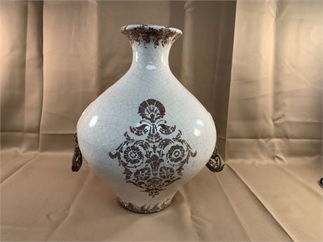 Glazed Terracotta Bottle Vase