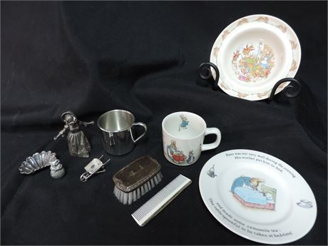 Royal Doulton Bunnykins / Wedgewood Peter Rabbit Cup and Saucer