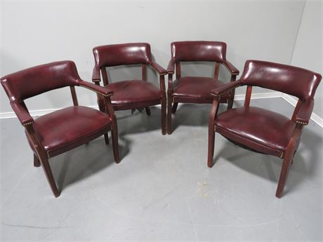 Bonded Leather Arm Chairs