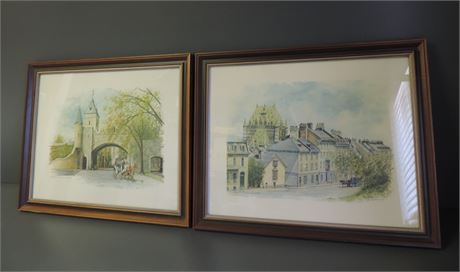 Set of Paintings / Quebec /Signed SINIARD
