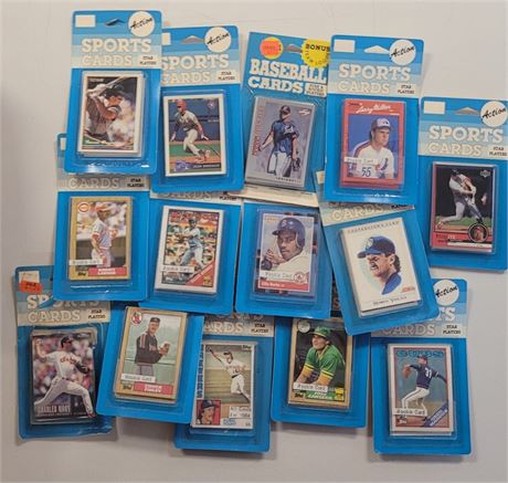 Baseball Card Sealed Pack Lot