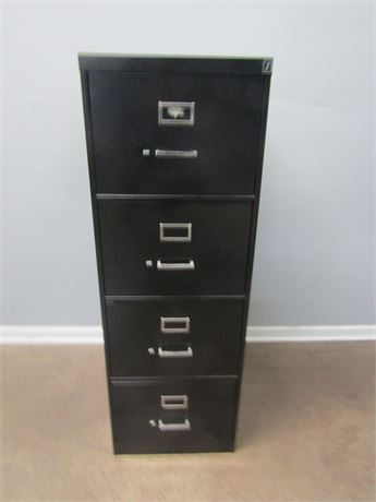Black File Cabinet