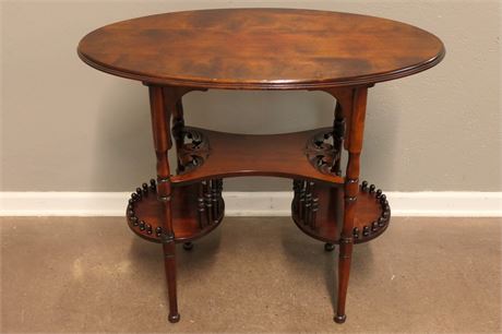 Vintage 3 Tier Oval Table