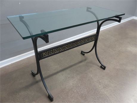 Asian Style Glass Top Table