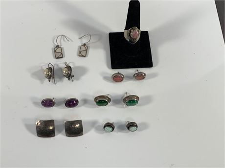 Sterling Silver Earrings/Ring