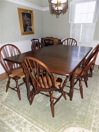 Antique Mahogany Dining Tables &  Windsor Chairs