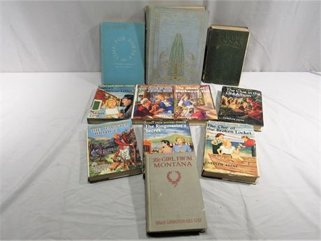 11 Vintage Books including 7 Nancy Drew by Carolyn Keene