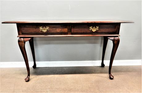 Vintage Console Table With Two Drawers