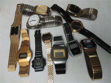 Vintage Mens Watch Lot, Timex, Success, Waltham, Wittnauer and More