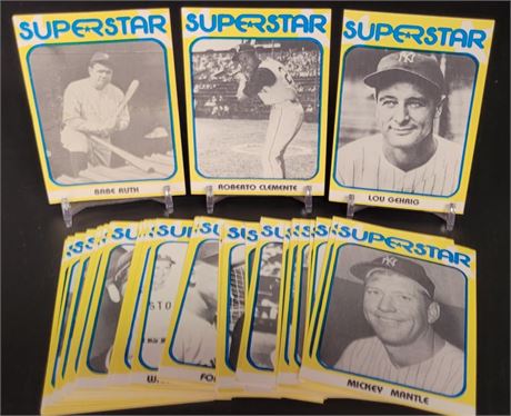 1980 SUPERSTAR BASEBALL CARD LOT WITH ALL THE STARS