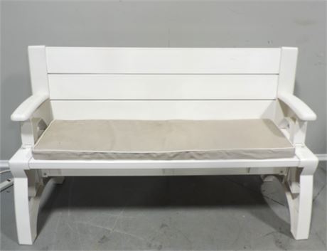 Outdoor Sturdy Plastic Bench / Table