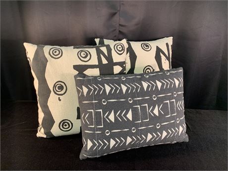 Black and Cream Decorative Pillows