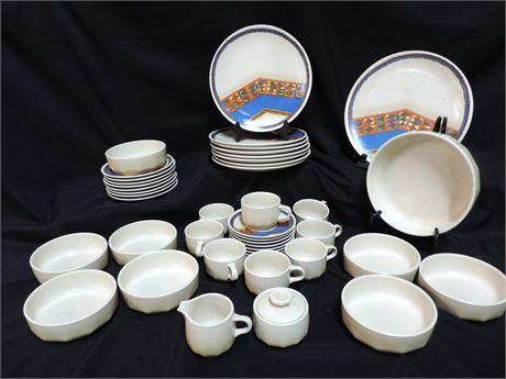 Discontinued MIKASA 'Indian Feast' Speckled Biscuit Set