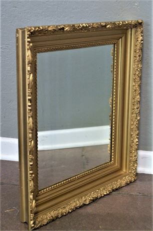 Small Elaborate Gold Framed Mirror