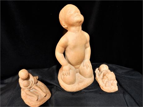 Terracotta Baby Sculptures