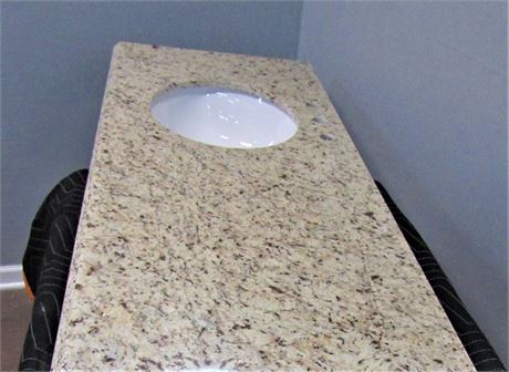 Granite Counter Top with Bathroom Sink Bowl