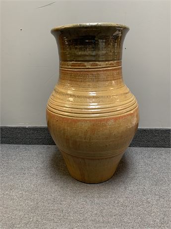 Earth Colored Glazed Pottery Vase