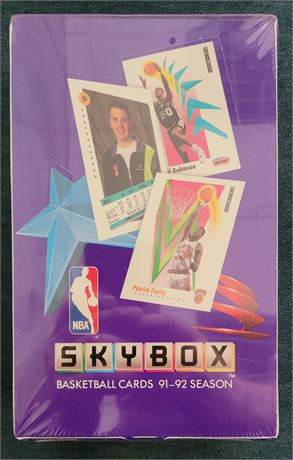1991-92 Skybox Basketball Factory Sealed Wax Box MICHAEL JORDAN