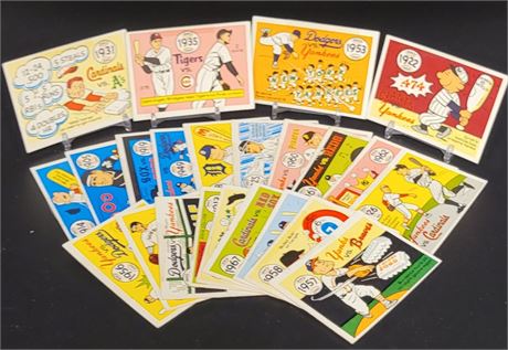 1968 FLEER LAUGHLIN WORLD SERIES COMMEMORATIVE CARDS