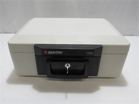 Sentry Safe w/ Key - #1100 Portable Fire Lock Box