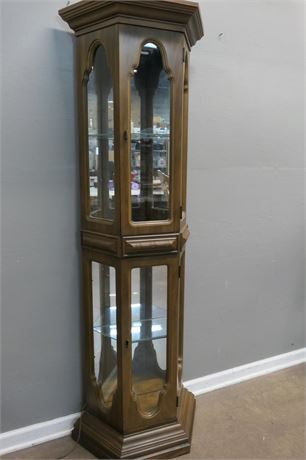 Curio / China Display Cabinet / Case Tri Sided