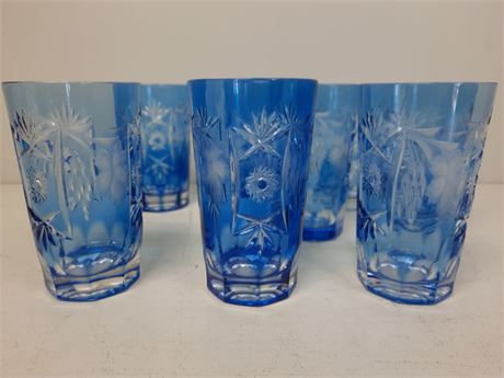Blue Crystal Glasses