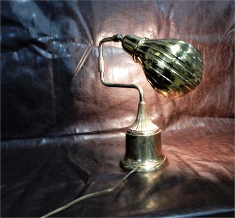 Vintage Brass Adjustable Table Lamp
