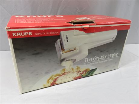 KRUPS All-Purpose Rechargeable Grater