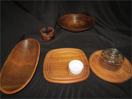 Wood Serving Trays and Bowls