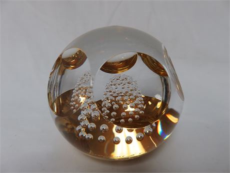 ORREFORS Sweden Art Glass Paperweight