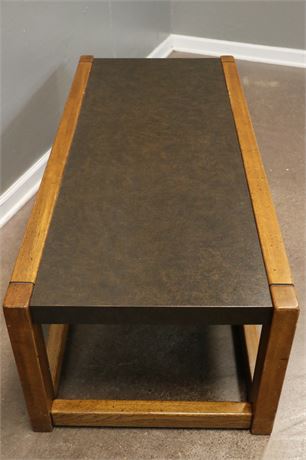 Leather like Finished Coffee Table, Vinyl