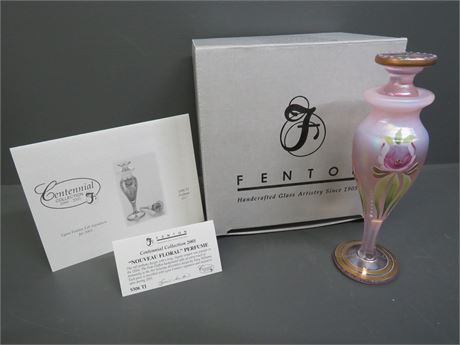 FENTON Nouveau Floral Perfume Bottle