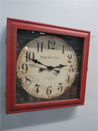 Vintage Shadow Box Wall Clock