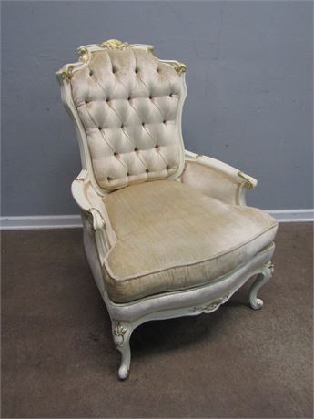 Tufted French Arm Chair