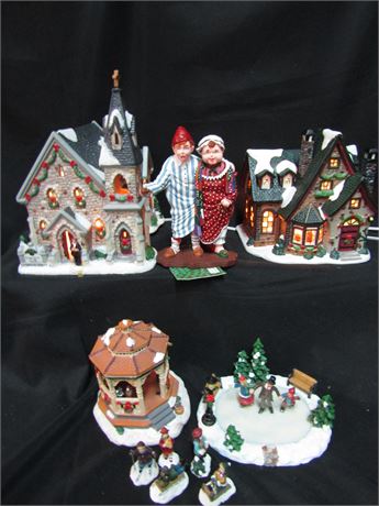 Holiday Figurines and Houses