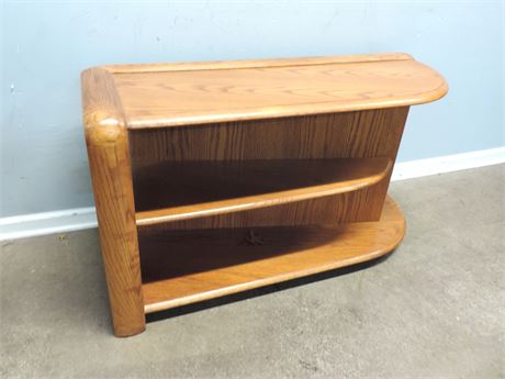 Vintage Solid Wood Bookcase / Console Table