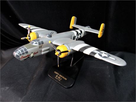 Toys and Models Corp 1:48 Scale Wood Model Airplane - North American B-25J