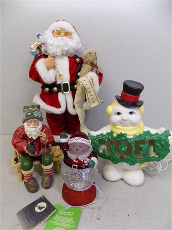 Santa / Snowman / Holiday Globe