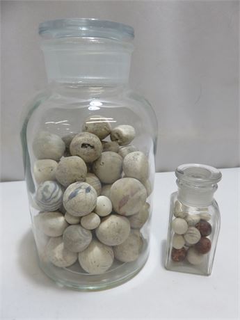 Antique Stone Marbles