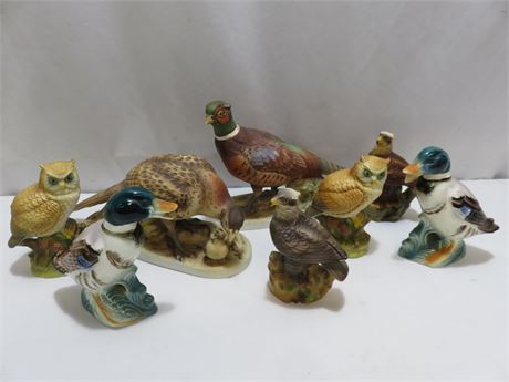 Ceramic Bird Figurine Lot