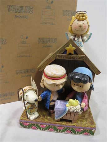 JIM SHORE Peanuts Series "The Christmas Play" Figurine