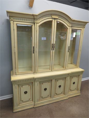 Country French Style China Hutch