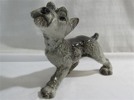 Vintage Goebel W. Germany, Schnauzer Large Dog Figurine