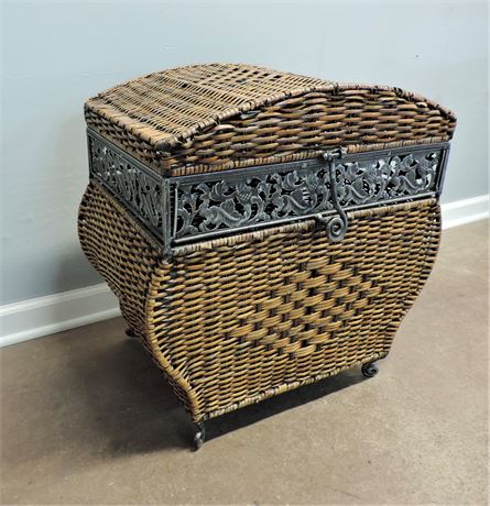 Wicker / Rattan Metal Storage Basket