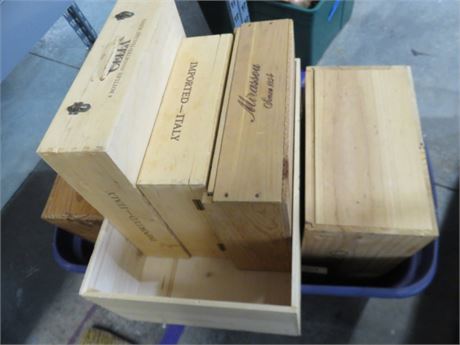 Wooden Wine Bottle Crates